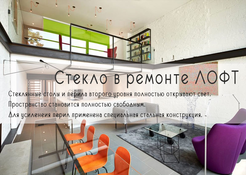 Стекло в лофт ремонте