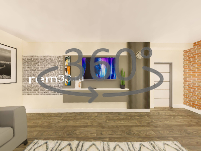 Панорама гостиной 360º