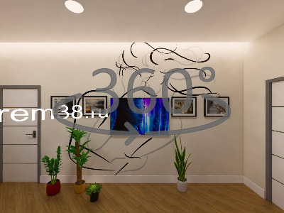 Панорама спальни 360º