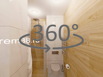 Панорама санузла 360º
